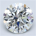 Natural Diamond 2.30 Carats, Round with Excellent Cut, I Color, VS2 Clarity and Certified by GIA