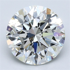 Picture of Natural Diamond 2.30 Carats, Round with Excellent Cut, I Color, VS2 Clarity and Certified by GIA