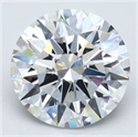 Natural Diamond 5.17 Carats, Round with Excellent Cut, D Color, VS2 Clarity and Certified by GIA