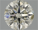 Natural Diamond 0.57 Carats, Round with Excellent Cut, J Color, SI2 Clarity and Certified by IGI