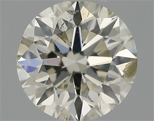 Picture of Natural Diamond 0.57 Carats, Round with Excellent Cut, J Color, SI2 Clarity and Certified by IGI