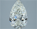 Natural Diamond 3.02 Carats, Pear with  Cut, H Color, VS2 Clarity and Certified by IGI