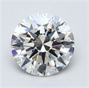 Natural Diamond 1.80 Carats, Round with Excellent Cut, H Color, VVS1 Clarity and Certified by GIA