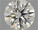 Natural Diamond 0.60 Carats, Round with Very Good Cut, J Color, SI2 Clarity and Certified by IGI