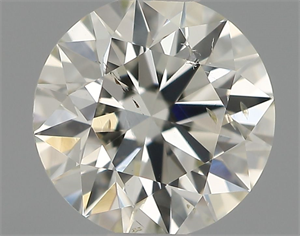 Picture of Natural Diamond 0.60 Carats, Round with Very Good Cut, J Color, SI2 Clarity and Certified by IGI