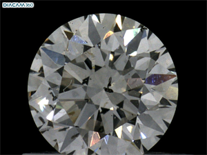 Picture of Natural Diamond 0.53 Carats, Round with Excellent Cut, I Color, SI2 Clarity and Certified by GIA