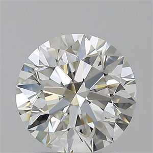 Picture of Natural Diamond 2.01 Carats, Round with Excellent Cut, I Color, VVS2 Clarity and Certified by GIA