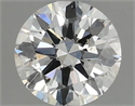 Natural Diamond 0.40 Carats, Round with Excellent Cut, J Color, SI1 Clarity and Certified by GIA