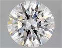 Natural Diamond 2.01 Carats, Round with Excellent Cut, F Color, VS1 Clarity and Certified by GIA