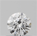 Natural Diamond 0.40 Carats, Round with Excellent Cut, F Color, I1 Clarity and Certified by GIA