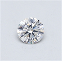 Natural Diamond 0.40 Carats, Round with Excellent Cut, E Color, SI2 Clarity and Certified by GIA