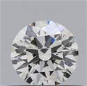 Natural Diamond 0.41 Carats, Round with Excellent Cut, J Color, VVS2 Clarity and Certified by GIA