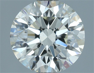 Picture of Natural Diamond 1.90 Carats, Round with Excellent Cut, I Color, VVS2 Clarity and Certified by IGI