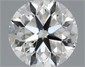 Natural Diamond 0.50 Carats, Round with Very Good Cut, I Color, VVS2 Clarity and Certified by GIA