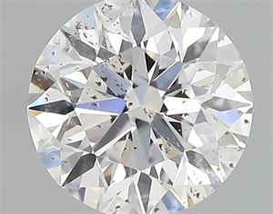 Picture of Natural Diamond 0.40 Carats, Round with Excellent Cut, E Color, SI2 Clarity and Certified by IGI