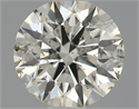 Natural Diamond 0.62 Carats, Round with Excellent Cut, J Color, SI2 Clarity and Certified by IGI