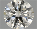 Natural Diamond 0.40 Carats, Round with Excellent Cut, H Color, SI1 Clarity and Certified by IGI