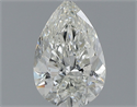 Natural Diamond 1.00 Carats, Pear with  Cut, J Color, SI2 Clarity and Certified by GIA