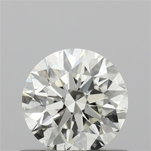 Picture of Natural Diamond 0.51 Carats, Round with Excellent Cut, I Color, VVS1 Clarity and Certified by IGI