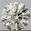 Natural Diamond 0.50 Carats, Round with Very Good Cut, J Color, VVS2 Clarity and Certified by GIA