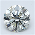 Natural Diamond 2.01 Carats, Round with Excellent Cut, I Color, VS2 Clarity and Certified by GIA