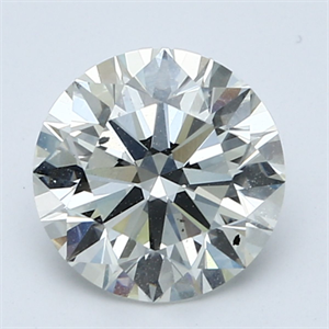 Picture of Natural Diamond 2.01 Carats, Round with Excellent Cut, I Color, VS2 Clarity and Certified by GIA