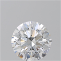 Natural Diamond 3.03 Carats, Round with Excellent Cut, D Color, FL Clarity and Certified by GIA