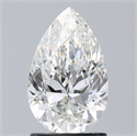 Natural Diamond 1.51 Carats, Pear with  Cut, F Color, SI2 Clarity and Certified by IGI