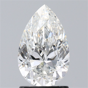 Picture of Natural Diamond 1.51 Carats, Pear with  Cut, F Color, SI2 Clarity and Certified by IGI