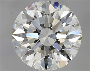 Picture of Natural Diamond 2.25 Carats, Round with Excellent Cut, I Color, VS1 Clarity and Certified by GIA