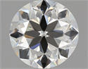 Natural Diamond 2.01 Carats, Round with Very Good Cut, H Color, VVS1 Clarity and Certified by GIA