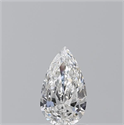 Natural Diamond 0.70 Carats, Pear with  Cut, E Color, IF Clarity and Certified by GIA