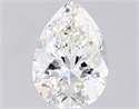 Natural Diamond 1.00 Carats, Pear with  Cut, H Color, VVS1 Clarity and Certified by GIA