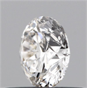 Natural Diamond 0.42 Carats, Round with Excellent Cut, H Color, IF Clarity and Certified by GIA