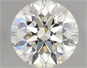 Natural Diamond 2.01 Carats, Round with Excellent Cut, H Color, VVS1 Clarity and Certified by IGI