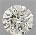 Natural Diamond 0.53 Carats, Round with Excellent Cut, K Color, SI1 Clarity and Certified by IGI