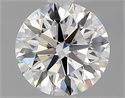 Natural Diamond 1.51 Carats, Round with Excellent Cut, F Color, VVS2 Clarity and Certified by GIA