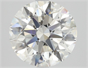 Natural Diamond 2.50 Carats, Round with Excellent Cut, I Color, VVS1 Clarity and Certified by GIA