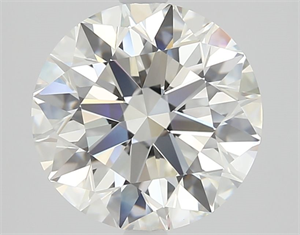 Picture of Natural Diamond 2.50 Carats, Round with Excellent Cut, I Color, VVS1 Clarity and Certified by GIA