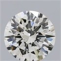 Natural Diamond 0.56 Carats, Round with Excellent Cut, K Color, I1 Clarity and Certified by GIA