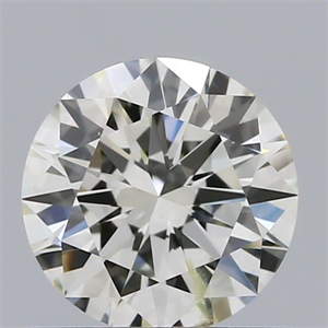 Picture of Natural Diamond 0.56 Carats, Round with Excellent Cut, K Color, I1 Clarity and Certified by GIA