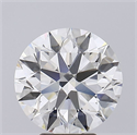 Natural Diamond 5.21 Carats, Round with Excellent Cut, G Color, VVS2 Clarity and Certified by GIA