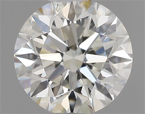 Picture of Natural Diamond 0.51 Carats, Round with Very Good Cut, I Color, SI1 Clarity and Certified by GIA