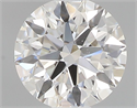 Natural Diamond 0.40 Carats, Round with Excellent Cut, F Color, SI1 Clarity and Certified by GIA