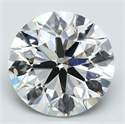 Natural Diamond 3.71 Carats, Round with Very Good Cut, J Color, SI2 Clarity and Certified by GIA