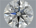 Natural Diamond 0.44 Carats, Round with Excellent Cut, K Color, VVS1 Clarity and Certified by GIA