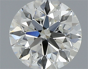 Picture of Natural Diamond 0.44 Carats, Round with Excellent Cut, K Color, VVS1 Clarity and Certified by GIA