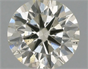 Natural Diamond 0.44 Carats, Round with Excellent Cut, K Color, SI1 Clarity and Certified by IGI