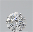 Natural Diamond 0.40 Carats, Round with Excellent Cut, F Color, SI1 Clarity and Certified by GIA