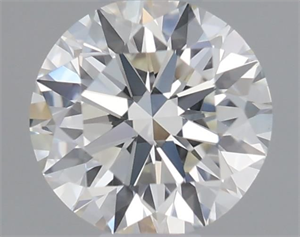 Picture of Natural Diamond 0.40 Carats, Round with Excellent Cut, J Color, VVS2 Clarity and Certified by GIA